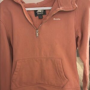 Roots Women's Pink Half-Zip Top